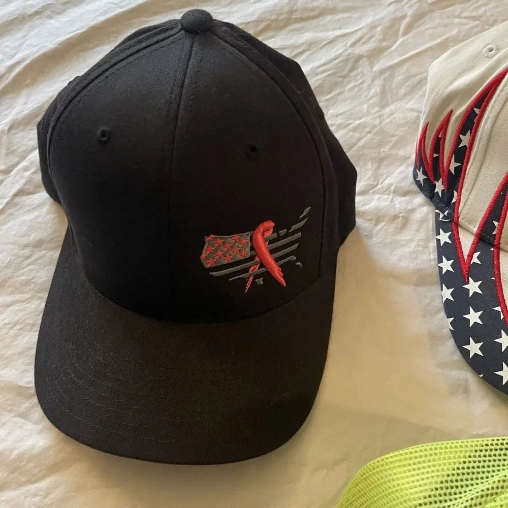 Lot Of 7 Vintage Hats SnapBack‎ Trucker Retro Men's